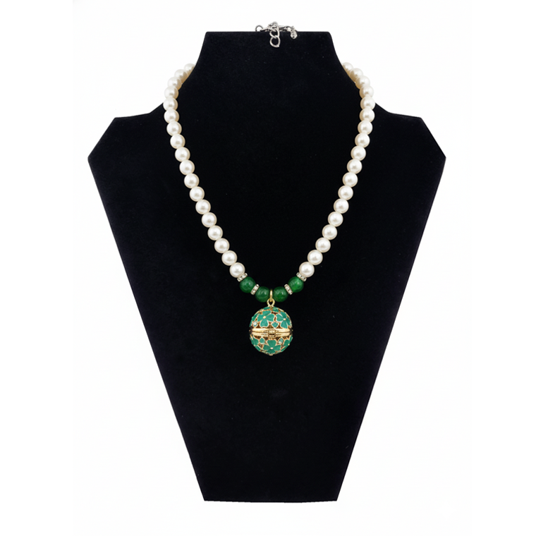 원적외선 목걸이-그린하트펄