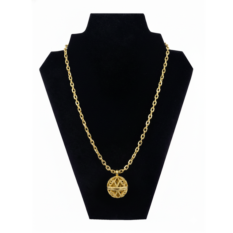 원적외선 목걸이-골드러브