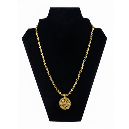 원적외선 목걸이-골드러브