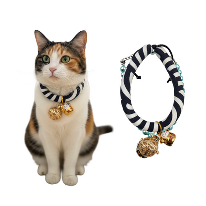 애완용 목줄세트-타이거골드